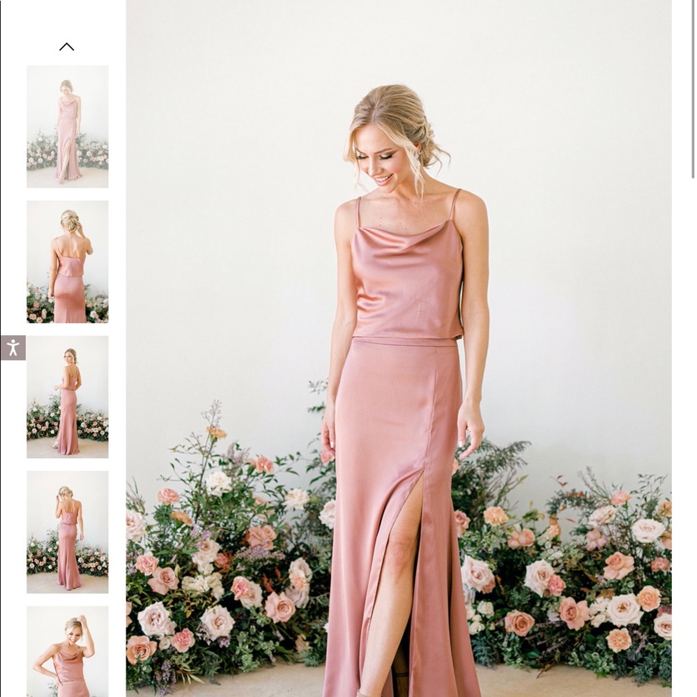 Champagne Gold 2-Piece Dress